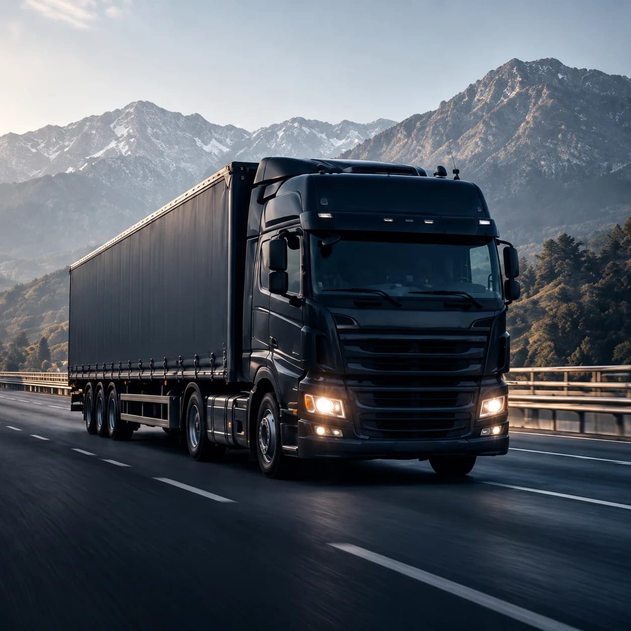 Jakkur Linehaul Fleet on Highway